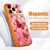 Luxury Butterfly Print Case For iPhone 17 18 Pro Max For iPhone 16 15 14 13 Pro Max Magnetic For Magsafe Skin Feel Hybrid Phone Cover