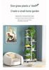 Wrought Iron Multi-layer Flower Stand Shelf for Indoor and Balcony Plant Display
