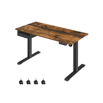 Electric Desk with Height Adjustment, Socket and