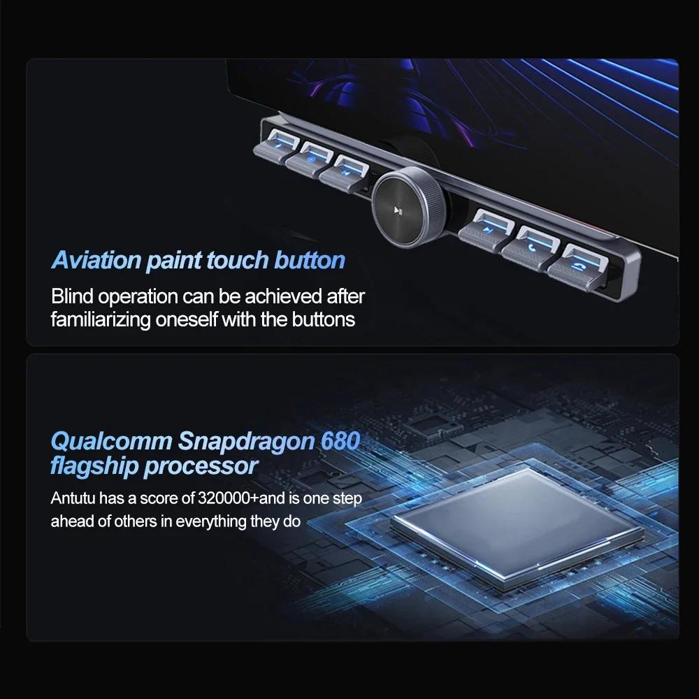 Smart Steering Wheel Controller Wireless Control Button With Ambient Light Intelligent Control Volume For Navigation Player