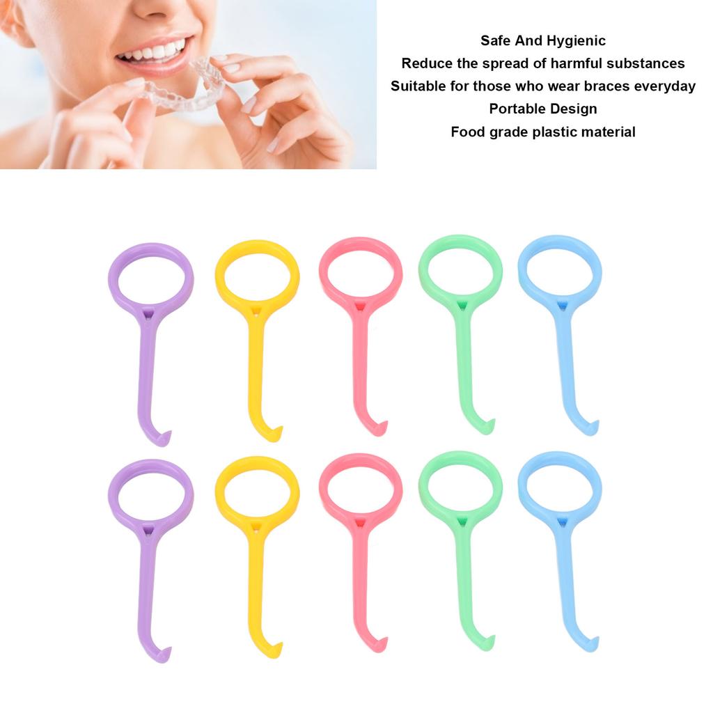 10pcs Aligner Remover Professional Portable Dental Braces Retainers Remover Tool for Oral Care