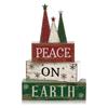 4Pcs Football Table Decorations Football Tiered Tray Decor Sport Game Centerpiece Sign Decorative Rugby Stack Block Gift for Fans Club Tailgate