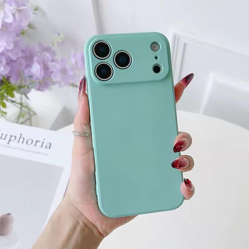 Čtvercový Čtvercový Tekutý Silikonový Kryt na Telefon pro iPhone 17 Air 16 15 14 11 Pro Max Plus 12 13 mini XR Xs 7/8 SE 16E trataLuxusní Ochranný Kryt Kamery