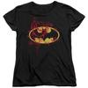 Batman Joker Graffiti Womens T Shirt Black Officially Licensed