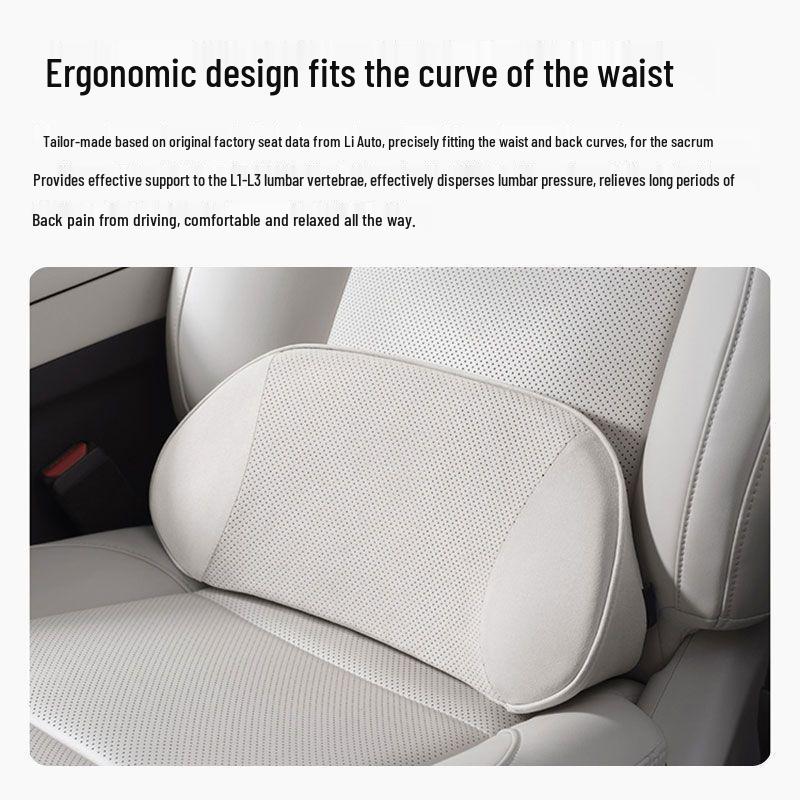 Ergonomic Car Lumbar Support Cushion for Drivers - Backrest & Waist Protection