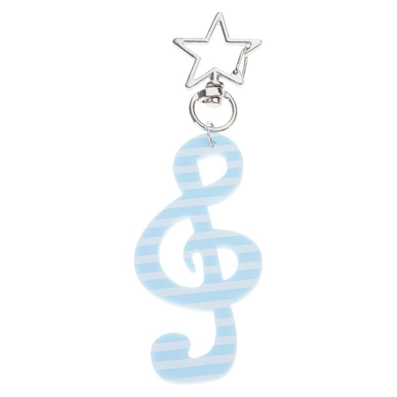 

Artistic Music Note Key Holder Alloy And Acrylic Construction Multi Purpose Decoration For Keys Purses Gift For Artists синий/белый