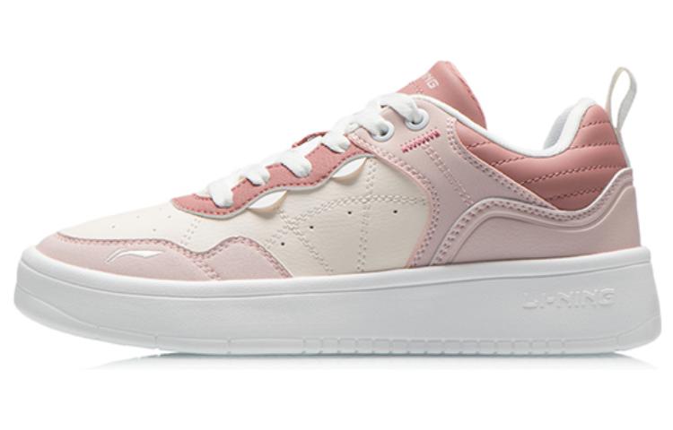 Li Ning Xingchu Slip Resistant, Abrasion Resistant, Lightweight Low top Skateboard Shoes Women's Pink AGCT406-1
