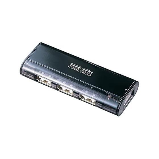 Sanwa Supply USB2.0 Hub USB-HUB225GBKN Black