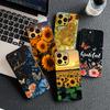 Cover for Samsung Galaxy S10 S8 S9 Plus A33 A34 A31 70 A71 A72 Note 20 9 8 S10E Phone Case Sunflower Yellow Flower Butterfly