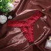 Women Sexy Lace G-String European And American High Quality Underwear BowTransparent Hollow Lace Pattern Women's Lingerie