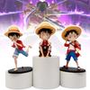 One Piece 3pcs Anime Monkey D Luffy Action Figure Toy Collectible Doll Model