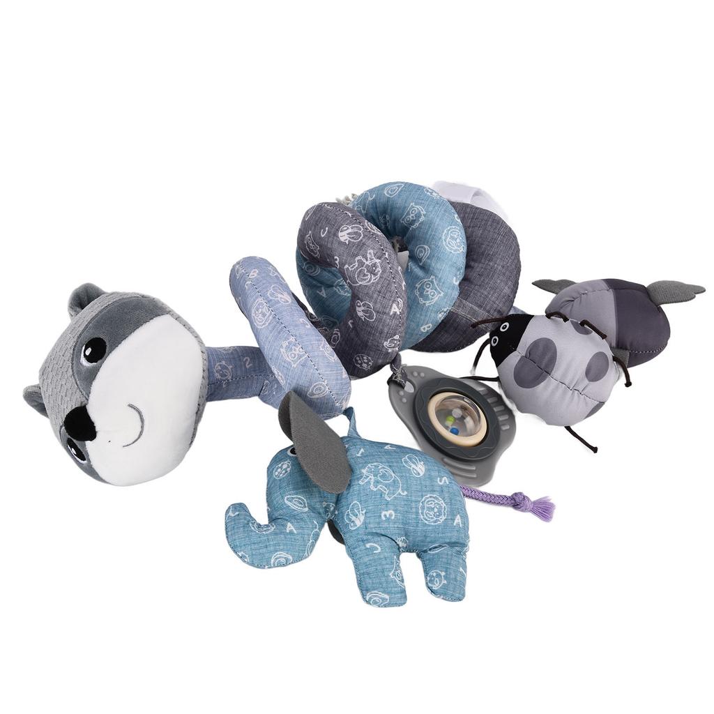 Infant Fox Spiral Plush Activity Hanging Toys Cute Multifunctional Baby Spiral Plush Toys for