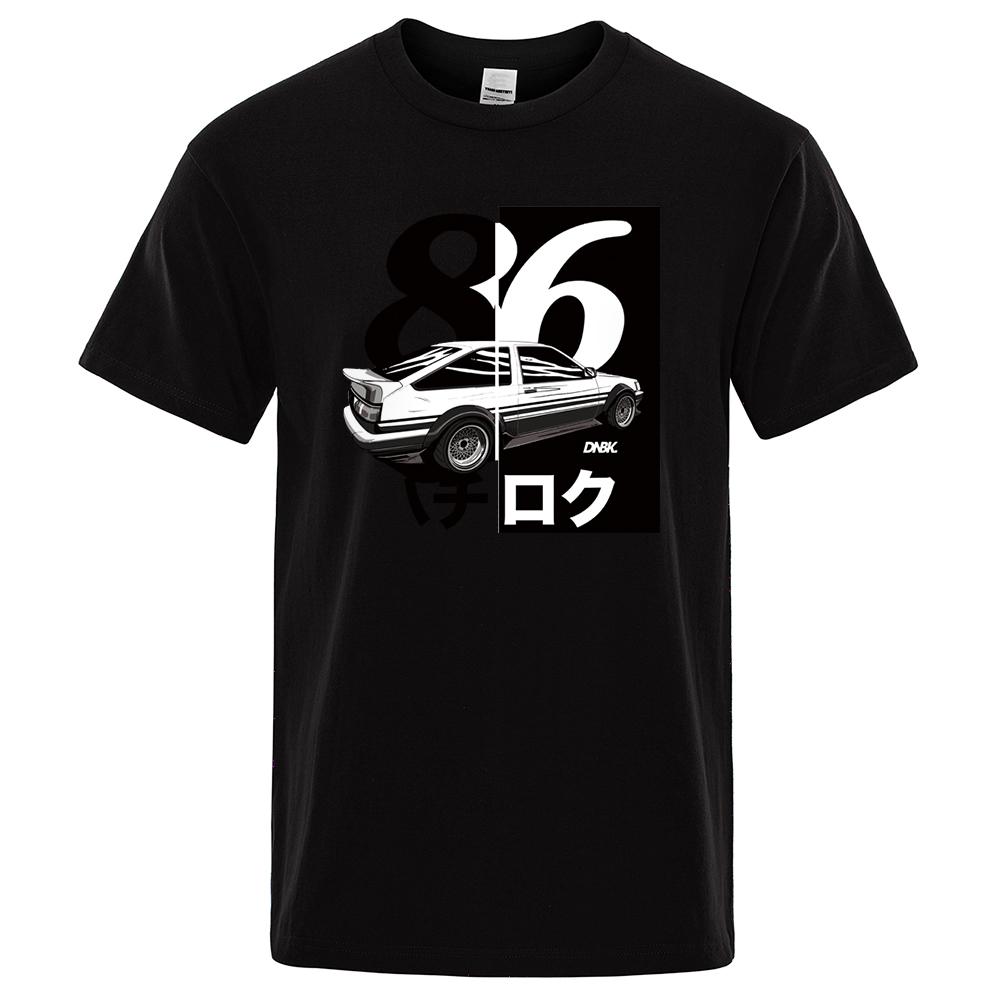 

AE86 Initial D Homme футболка мужская футболка с принтом Drift модная крутая футболка японского аниме с короткими рукавами летние повседневные топы XL