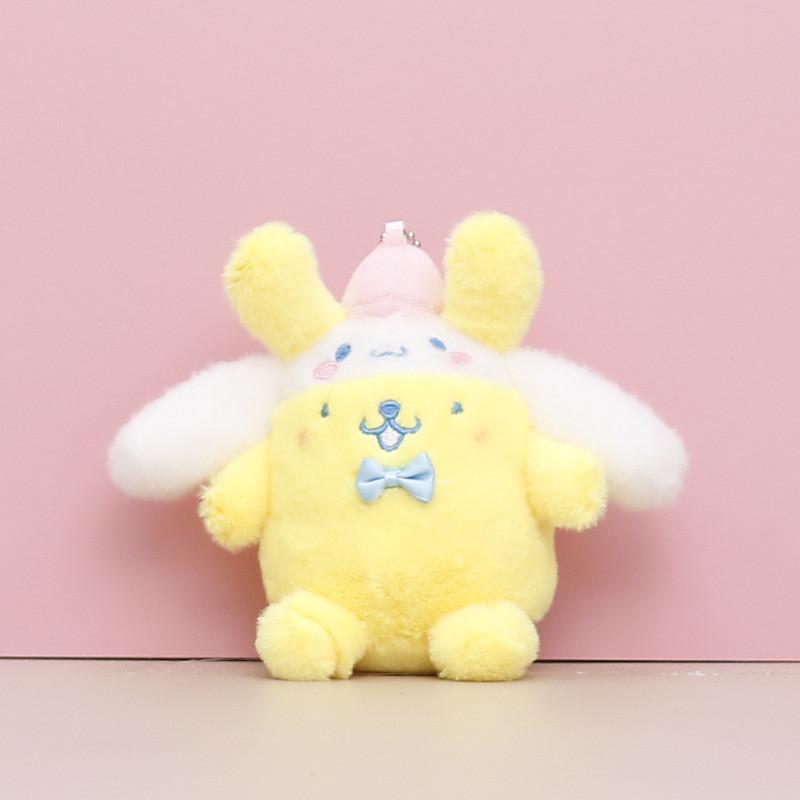 Sevimli Japon Sanrio Peluş Oyuncak Sevimli Kuromi Melody Bebek Anahtarlık Yumuşak Oyuncak