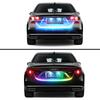 12V 120CM Auto Trunk Light LED Strip Running Brake Reverse Turn Signal Lamp 5050 RGB 72 SMD Waterproof Flowing Light Car Styling