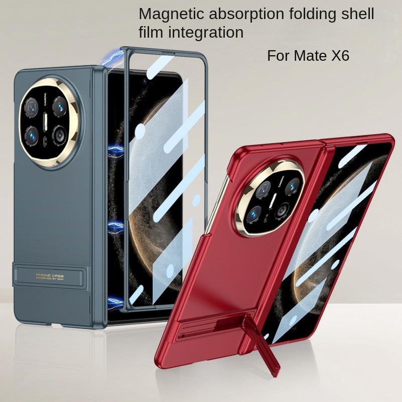 Ultra-thin Magnetic Hinge Bracket Holder Stand Glass Protector Film Case for Huawei Mate X6 Camera Protect Cover
