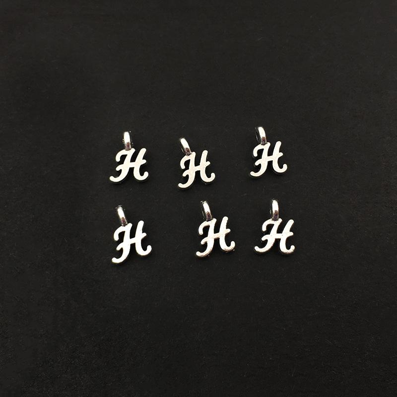26 Alphabet Alloy Pendants for DIY Bracelets, Necklaces, Earrings & Charms