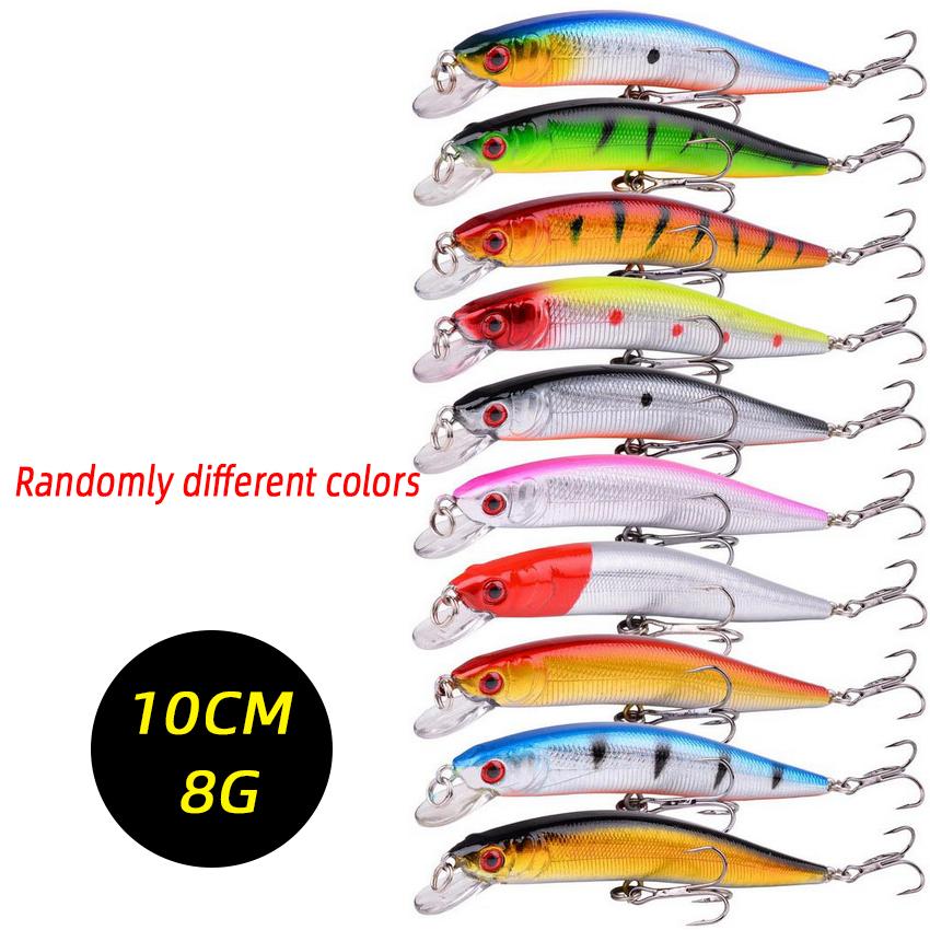 Random Fishing Lure Set High Quality Swimming Bait Minnow Mini Crank Wobble Bait Crankbait Artificial Bait