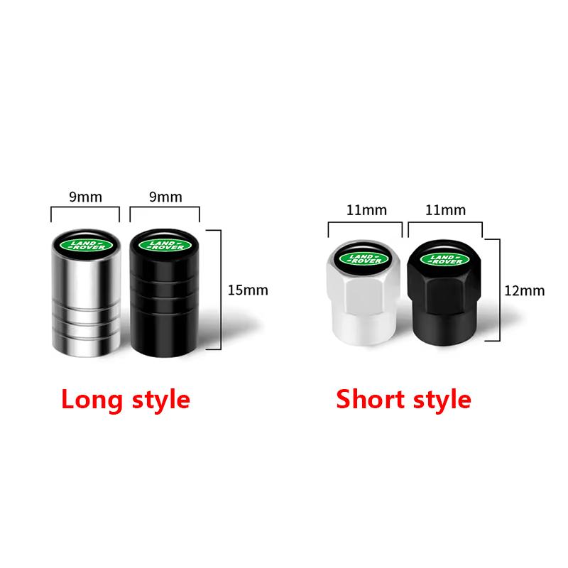4Pcs Premium Metal Car Wheel Tire Valve Caps Dust Covers For Land Rover Range Rover Evoque Velar Discovery SVR L322 Accessories XS3