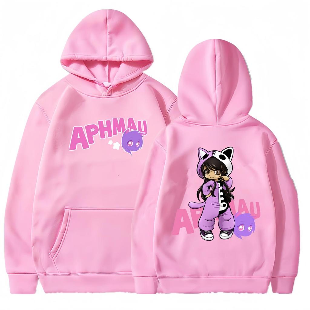 Felpa con cappuccio in pile cartoon APHMAU 2025 per ragazzi e ragazze - Stile invernale.