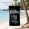 Anuel AA Custom Name Printed Beach Towel Personalized Soft Towel For Swimming Beach Travel
