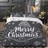 2/3Pcs Christmas Bedding Duvet Set With Christmas Tree Snowflake Print Pattern Simple And Cozy Theme Contains 1 Duvet Cover