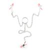 Three Headed 3 Clamp W Chain Nipple Clamps Stimulation Breast With Chain Clips Slave BDSM Fetish Erotic Sex Tool For Women