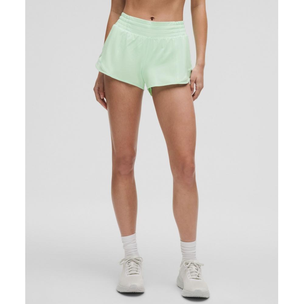 

Lululemon Hotty Hot High Rise Linen Short 2.5 Sea Mist 10/2.5