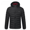 Luxurious Usb Heated Warm Back Cervical Spine Hooded Winter Jacket For Motorcycle Skiing