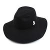 Yunibeosyeolkemiseuteuli Silver Thunder Long Wool Black Fedora