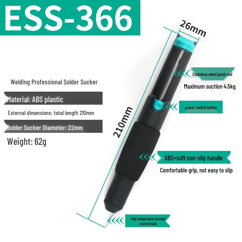 ELECO Solder Sucker Pump - Powerful Desoldering Tool for Circuit Board Repair