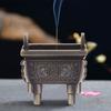 1Pc Mini Multi function Incense Stick Burner Holder Censer for Home Office Hotel(Bronze)
