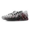 Nike Ja Morant 3 Shadow Of Scarlet, Fluid Bear Abrasion Resistant Low top Basketball Shoes Unisex Gray Red HF2794-100(Team773--)