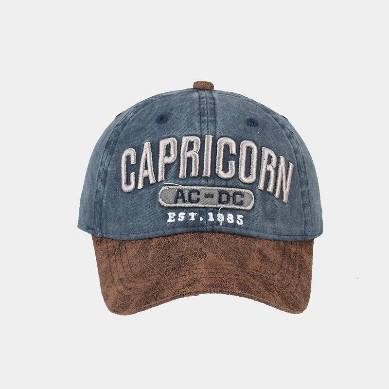 European and American Men's Washed and Old Embroidered Baseball Cap Women's Outdoor Sunscreen Sun Hat Hot-selling Cap