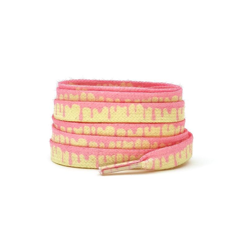Ice Cream Shoelaces for Sneakers Mandarin Duck Powder Green Shoe Laces Flowing Shoelace Colorful Flower Ins Shoes Strings