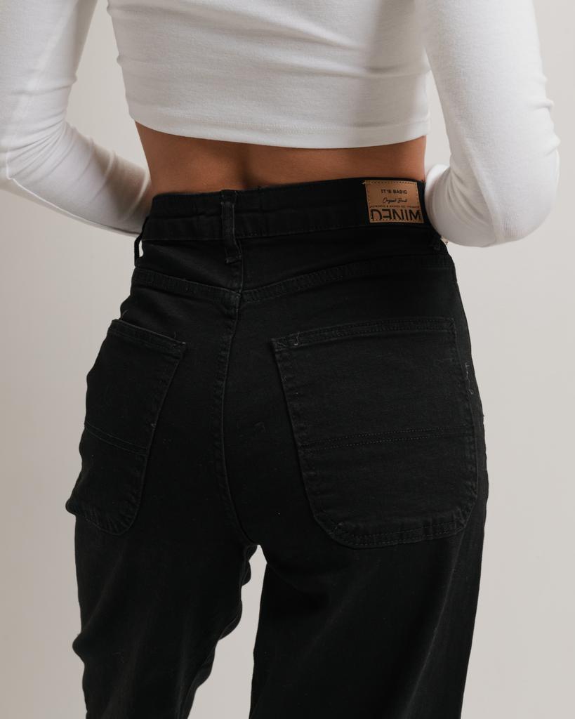 Джинсы женские It's Basic 3478 36 черные