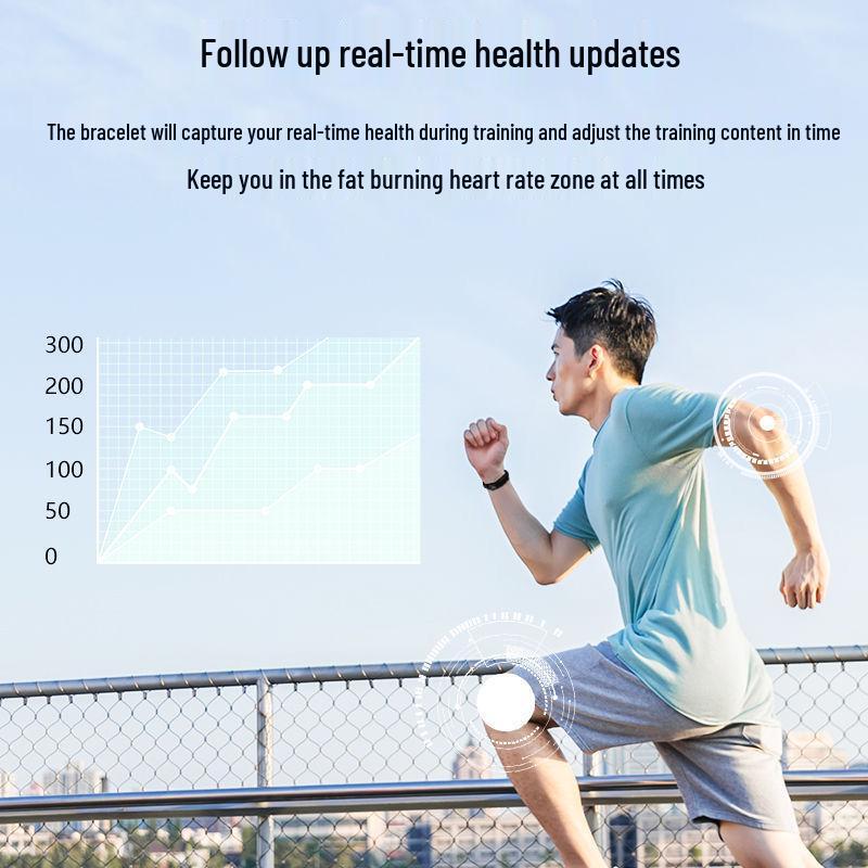 M6 Smart Bracelet: Heart Rate, Blood Pressure, Bluetooth, Pedometer, Music, Weather, Sleep Monitoring.