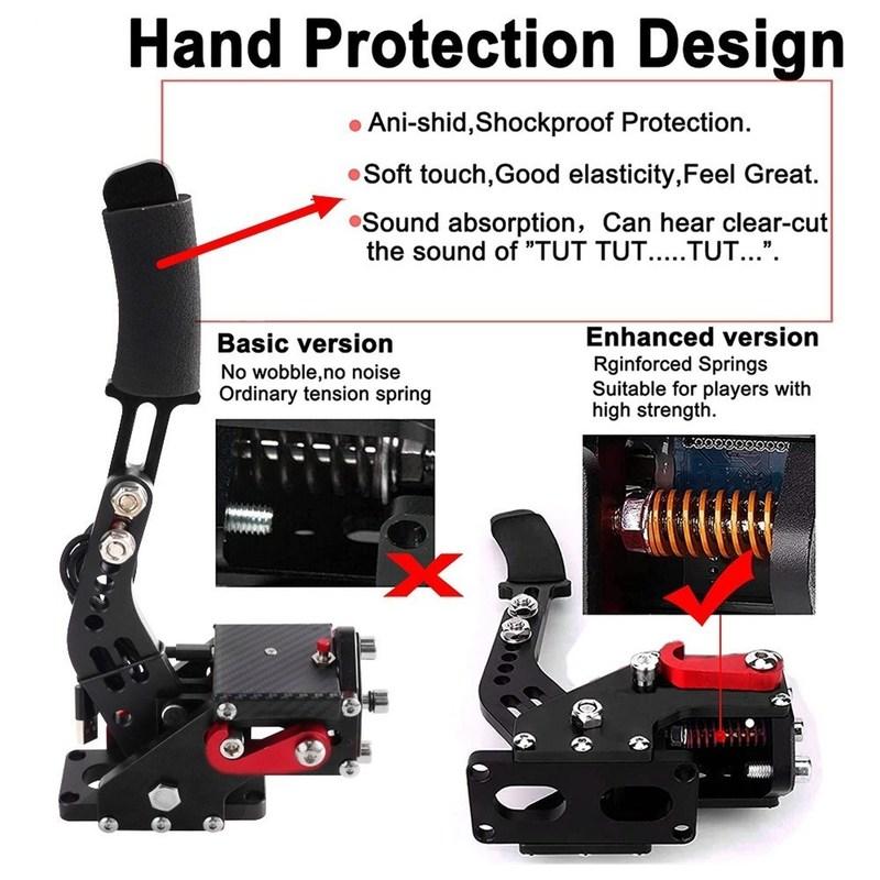 PC USB Handbrake Only For Logitech G920 Compatible With XBOX ONE/ XBOX series S/ XBOX series X SIM Racing Games Hand Brake