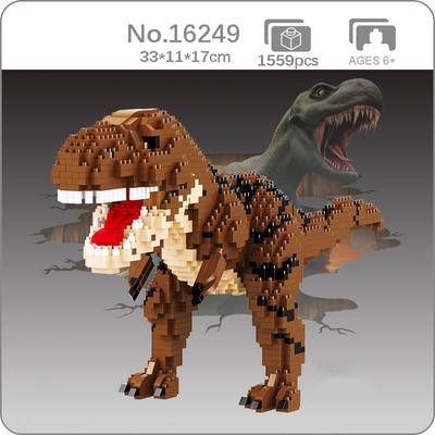 16249 Jurassic Dinosaurier Tyrannosaurus Rex Tier Monster DIY Mini Diamant Blöcke Ziegel Gebäude Spielzeug für Kinder keine Box