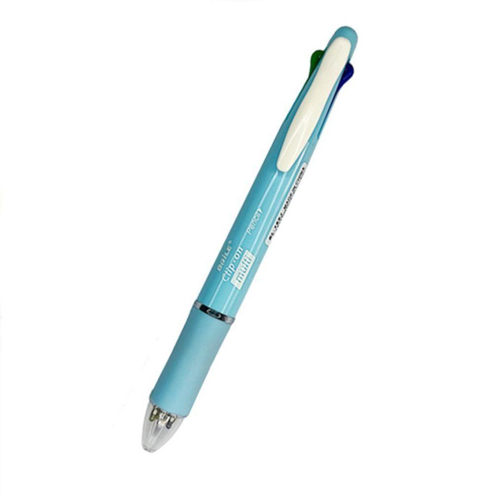 4 szt. 4 kolory długopis kulkowy wielokolorowe długopisy kulkowe 5 w 1 wciskany długopis kulkowy do pisania