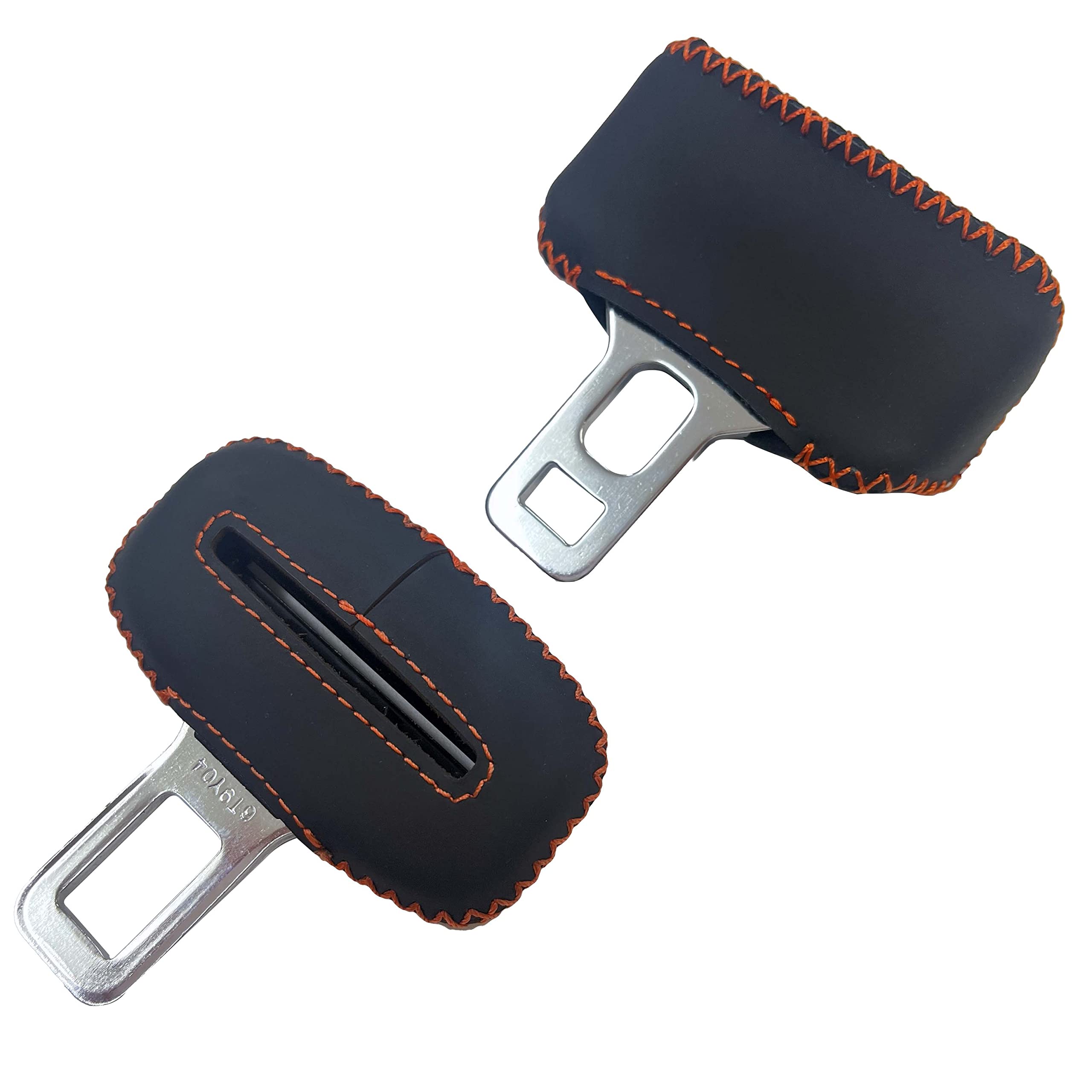 

[Jusby] Чехол на ремень безопасности из натуральной кожи для новых Alphard и Vellfire 40 Series (Сиденье водителя и пассажира, оранжевая строчка) Шум от царапин P