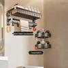 Cmaos No-Drill Bathroom Towel Rack & Storage Set