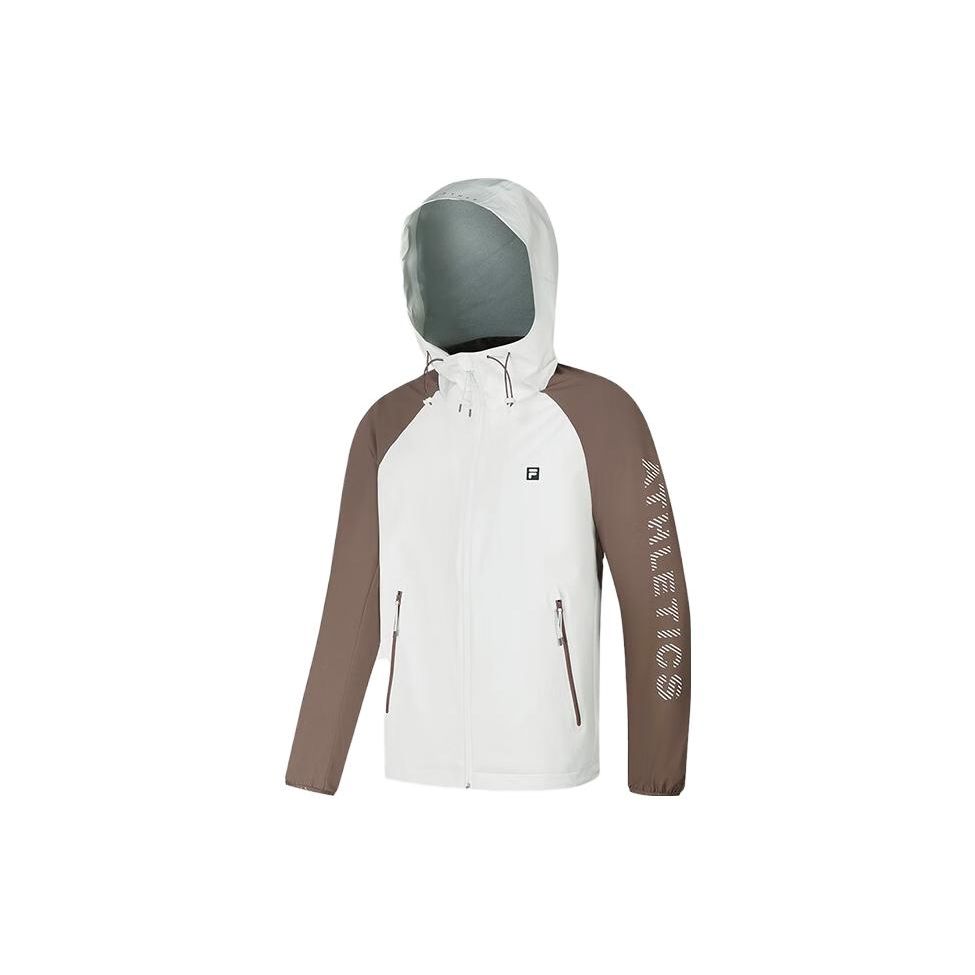 

Мужская куртка FILA Fitness Series с капюшоном на молнии с цветными блоками, розового и белого цвета A11M341705F-IV XL