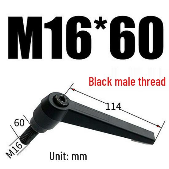 Adjustable Ratchet Handle L-Shaped Wrench with M5/M10/M16 Set Screw 7-Shaped Quick Lock Bolt