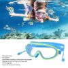 Kids Swimming Goggles Large Frame Waterproof Non Fog HD Swim Supplies with Nose Clip Light Blue