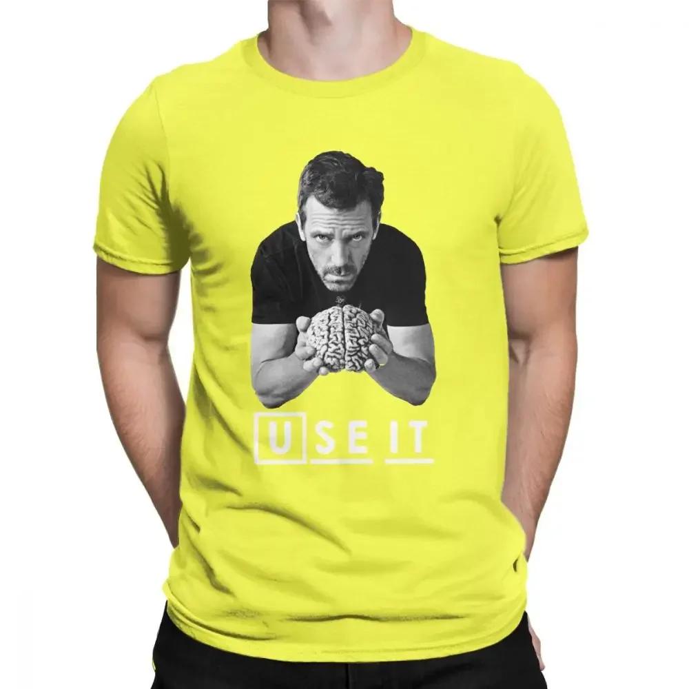 House MD Męska Koszulka DDrr House Użyj tego Zabawne Góry Bawełniana Koszulka z Krótkim Rękawem Niestandardowa Męska Koszulka Letnia Streetwear Duży Rozmiar