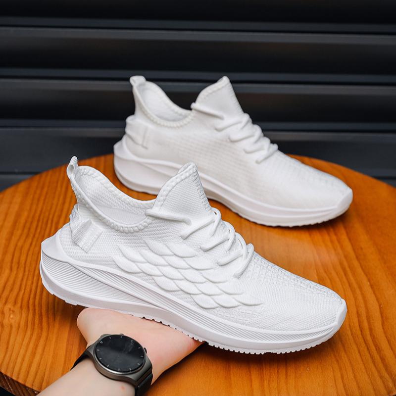 Flyweave Breathable Casual Shoes Men's Mesh Lightweight Sports Shoes Running All-match Men's Shoes