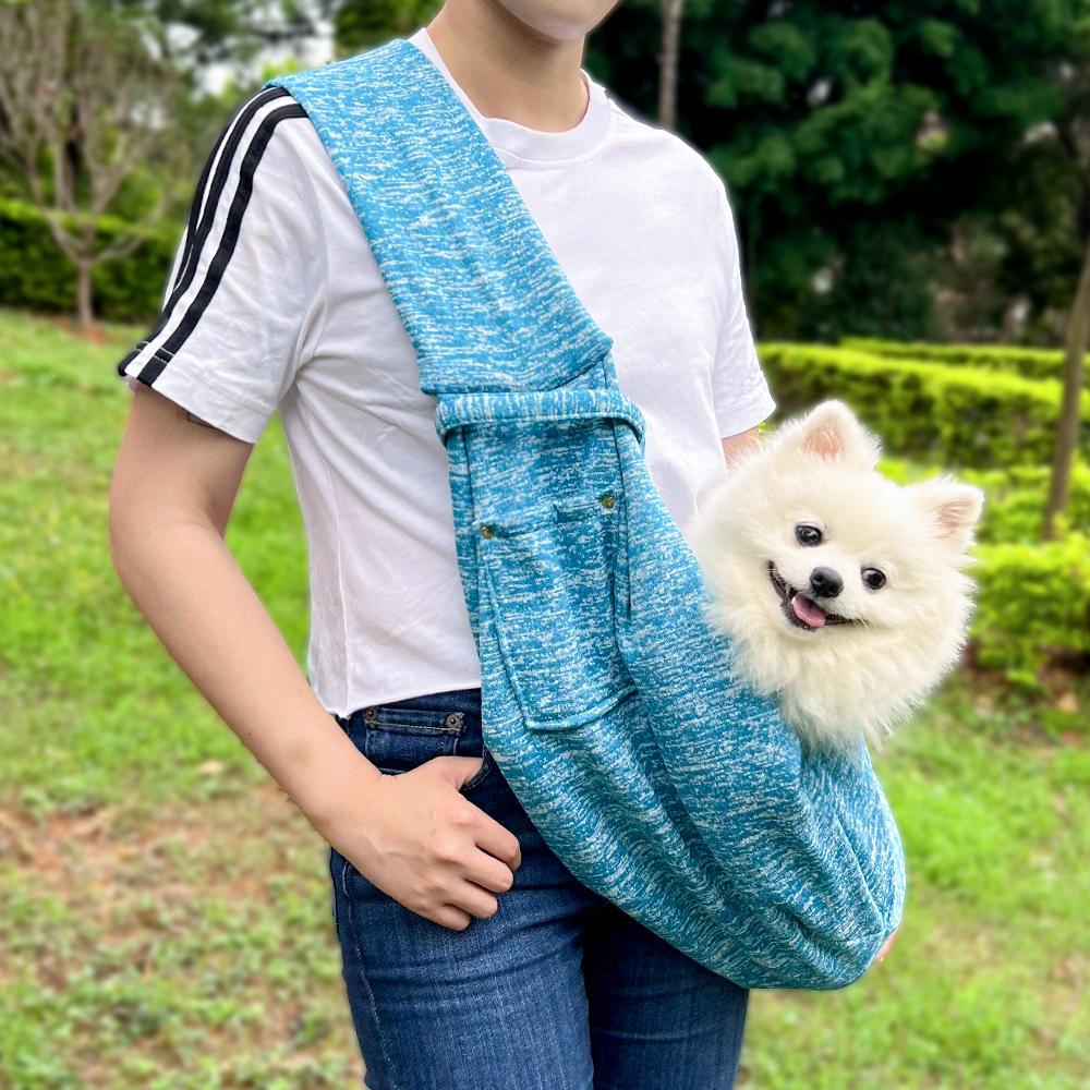 Comfortable Dog Bag Pet Crossbody Shoulder Bag Portable Outdoor Travel Cat Puppy Sling Carrier Bag Pet Carrying Supplies