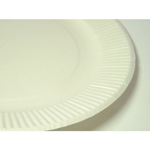 [Water-resistant Surface Treatment! Perfect for Outdoor Activities and Parties] 23cm Paper Plates, 8-count, Disposable, Made In Japan [Set of 2]