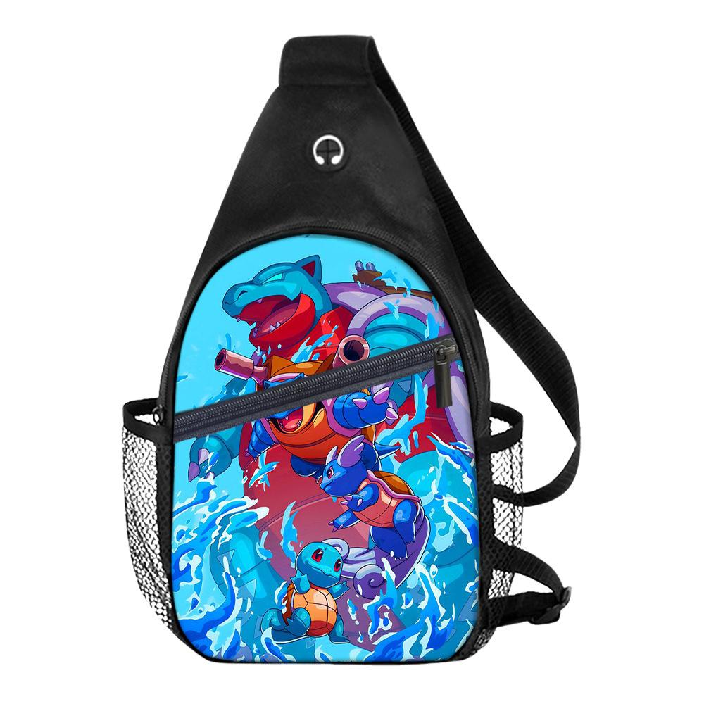 Breast Bag Men'S And Women'S Sports Travel Versatile Casual Shoulder Bag Multifunctional Messenger Bag Cartoon